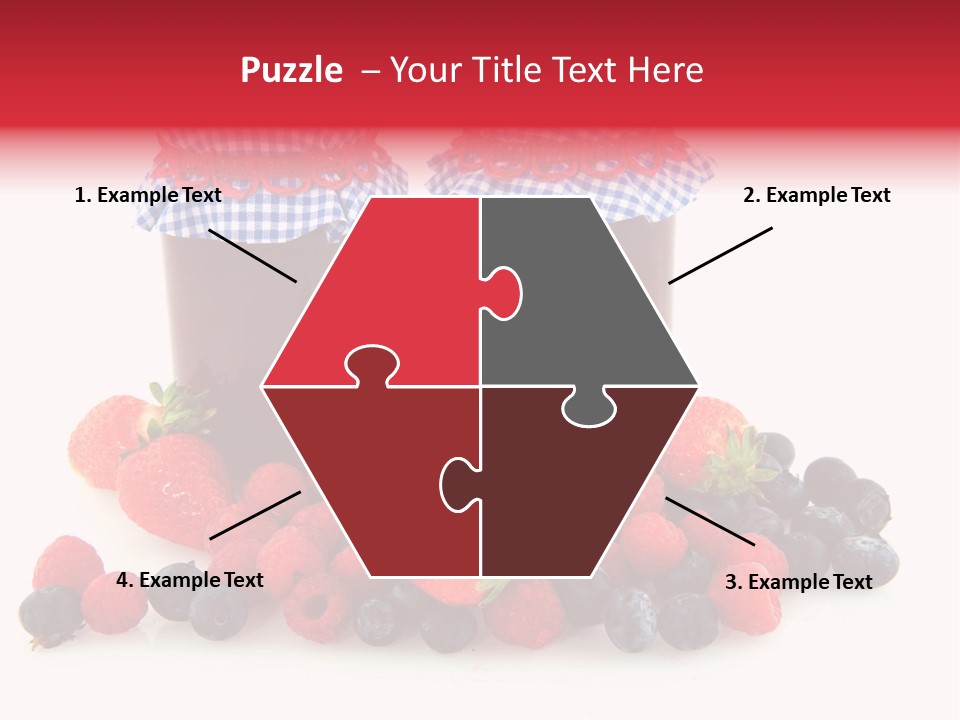 Berries Blue Jam PowerPoint Template
