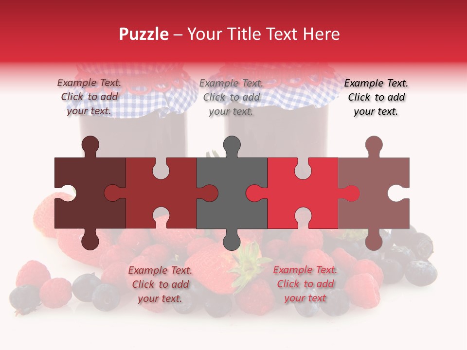 Berries Blue Jam PowerPoint Template