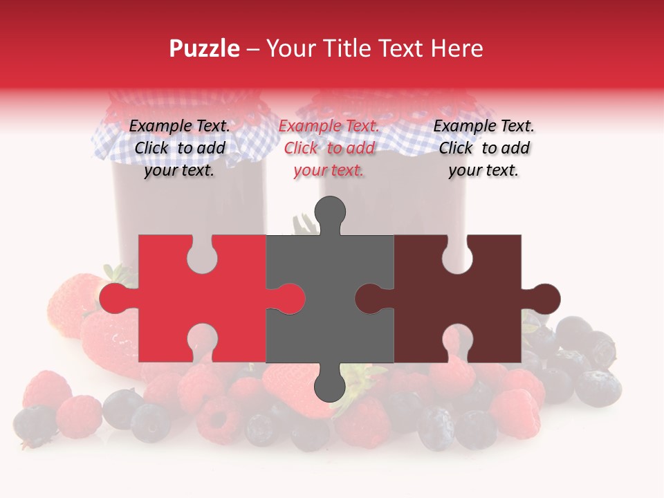 Berries Blue Jam PowerPoint Template