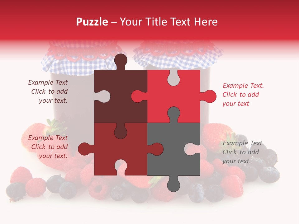 Berries Blue Jam PowerPoint Template