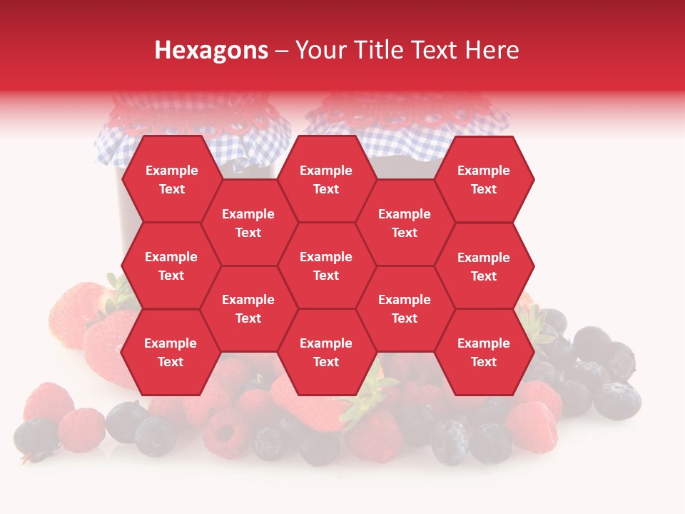 Berries Blue Jam PowerPoint Template