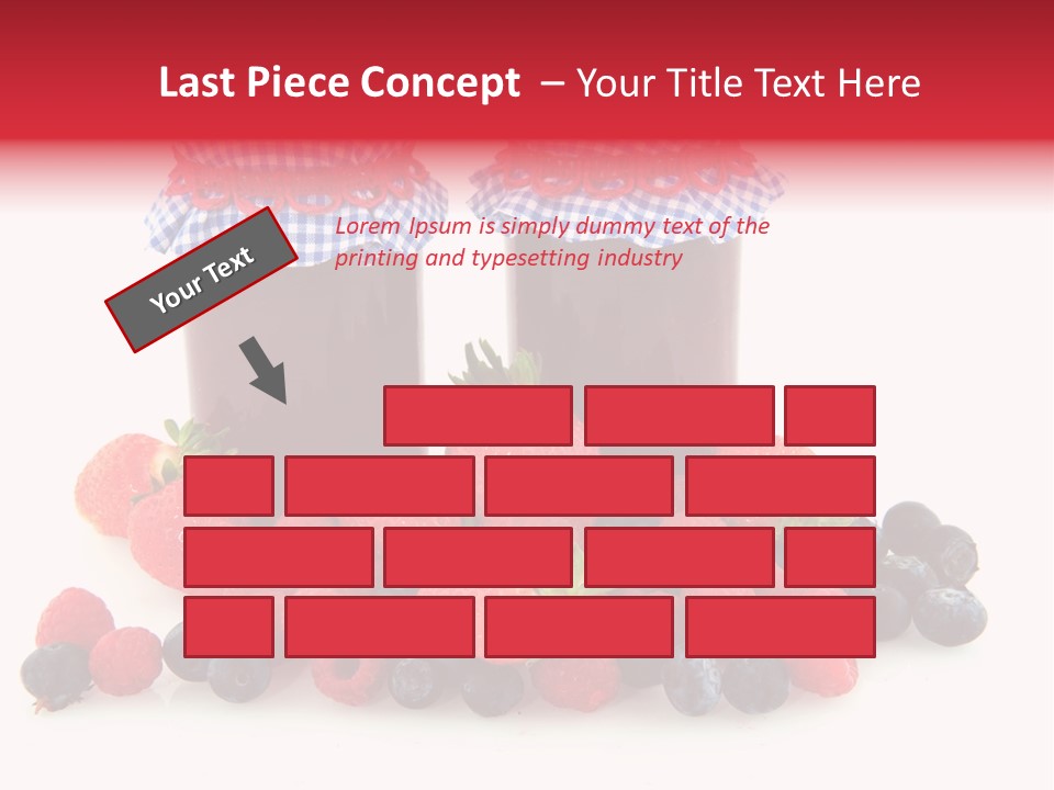 Berries Blue Jam PowerPoint Template