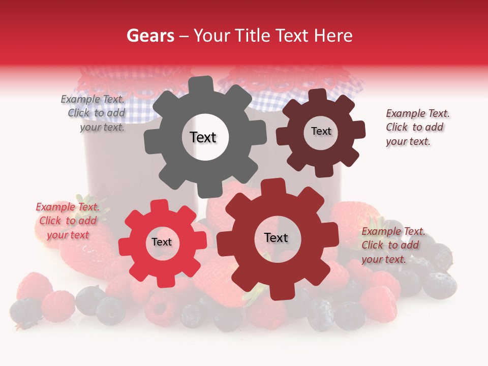 Berries Blue Jam PowerPoint Template