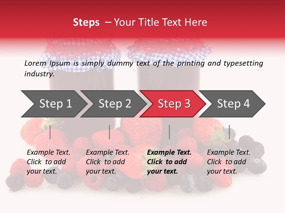 Berries Blue Jam PowerPoint Template
