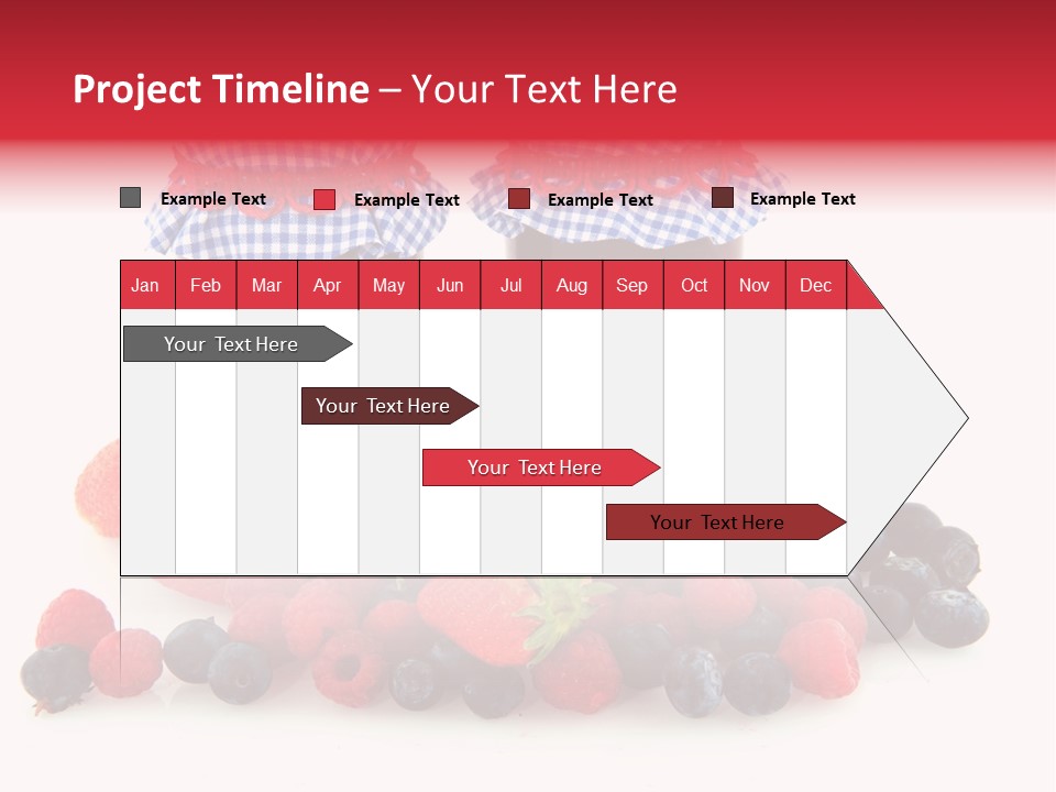 Berries Blue Jam PowerPoint Template