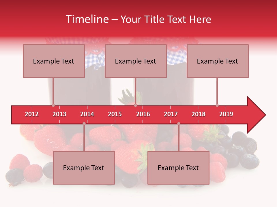 Berries Blue Jam PowerPoint Template