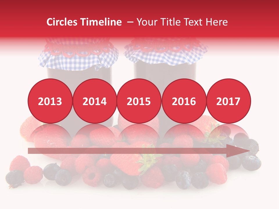 Berries Blue Jam PowerPoint Template