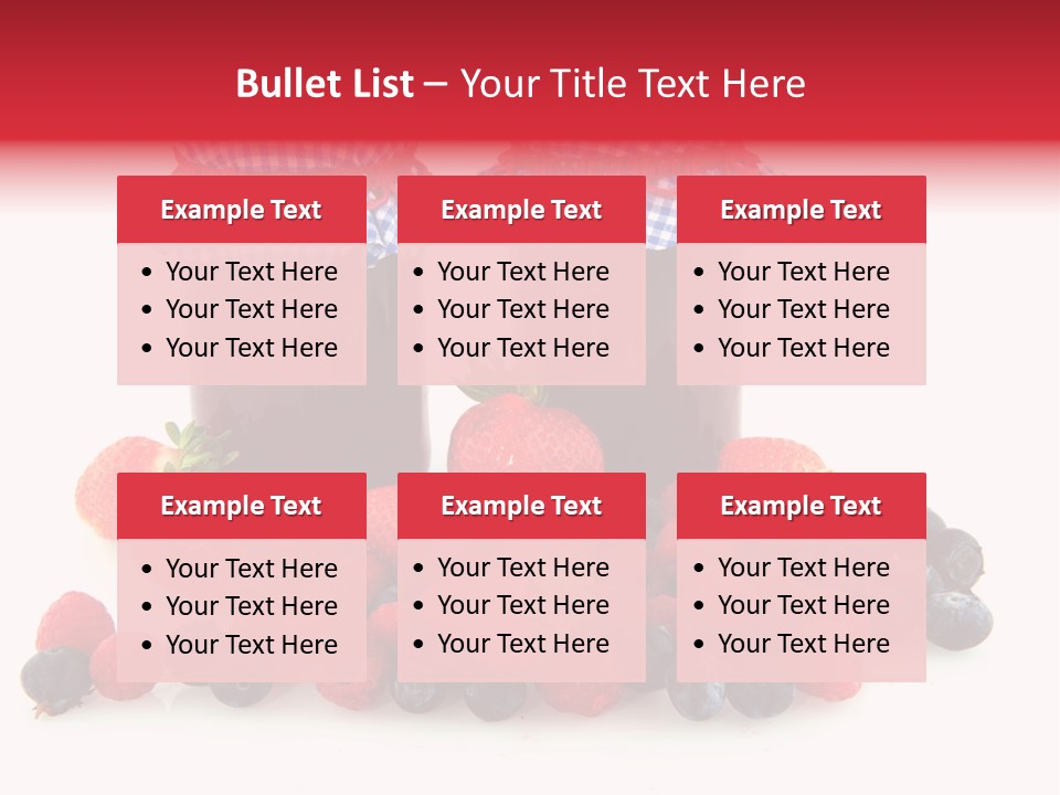 Berries Blue Jam PowerPoint Template
