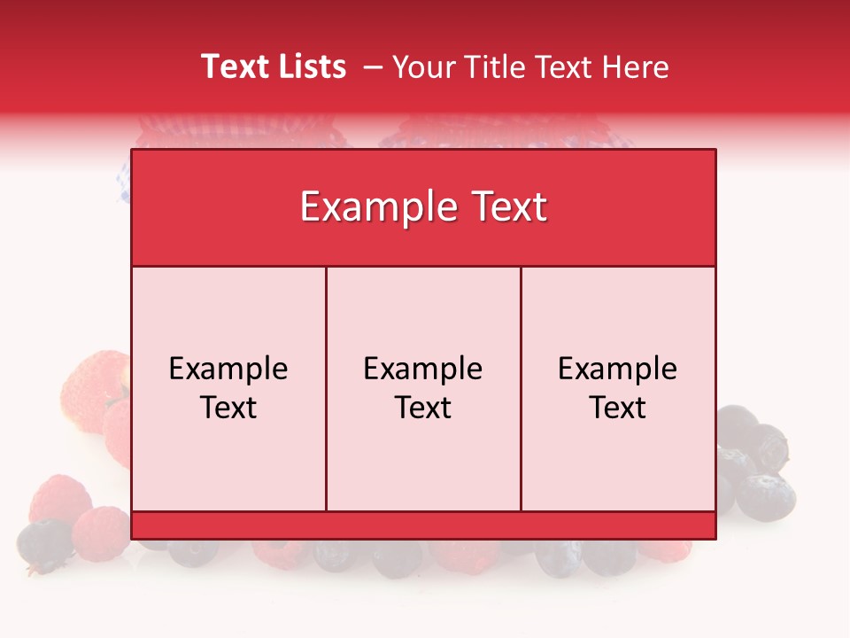 Berries Blue Jam PowerPoint Template