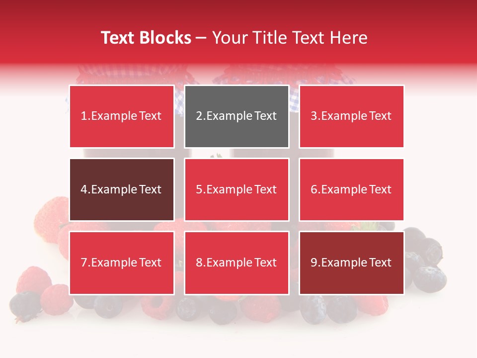 Berries Blue Jam PowerPoint Template