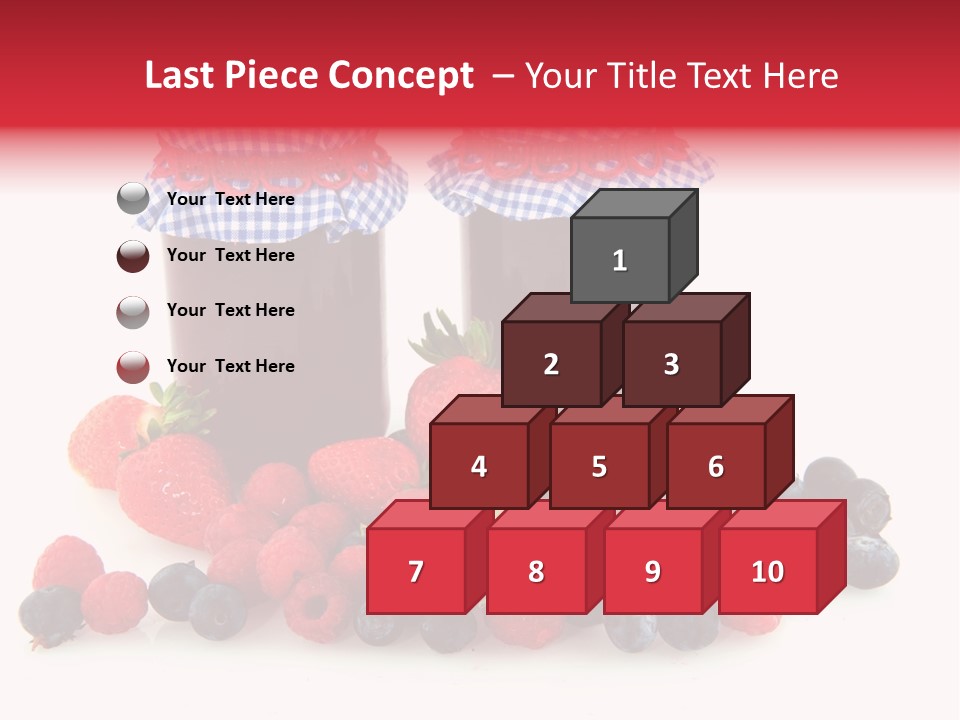 Berries Blue Jam PowerPoint Template