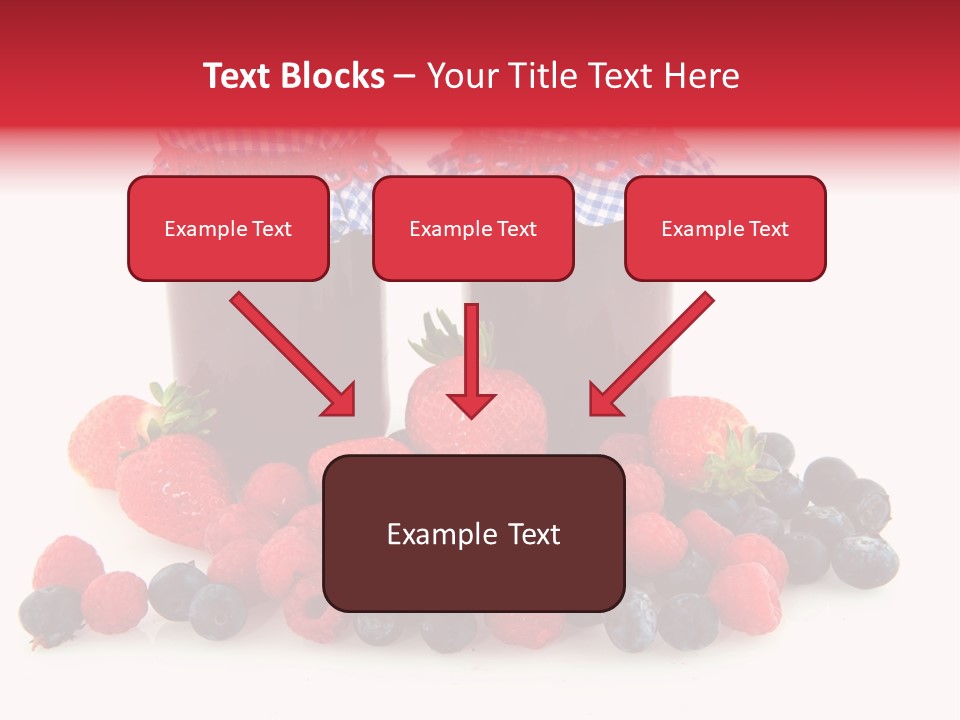 Berries Blue Jam PowerPoint Template