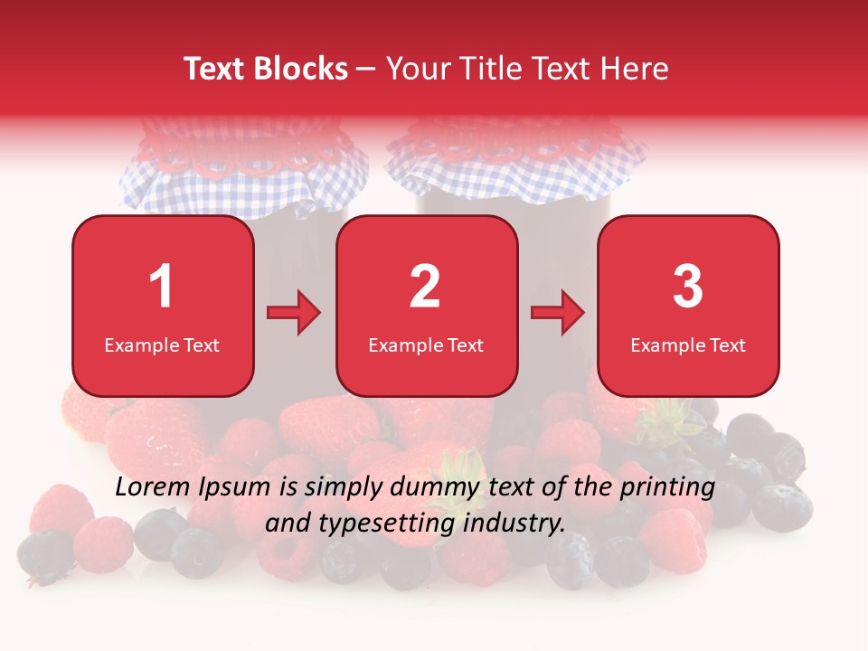 Berries Blue Jam PowerPoint Template
