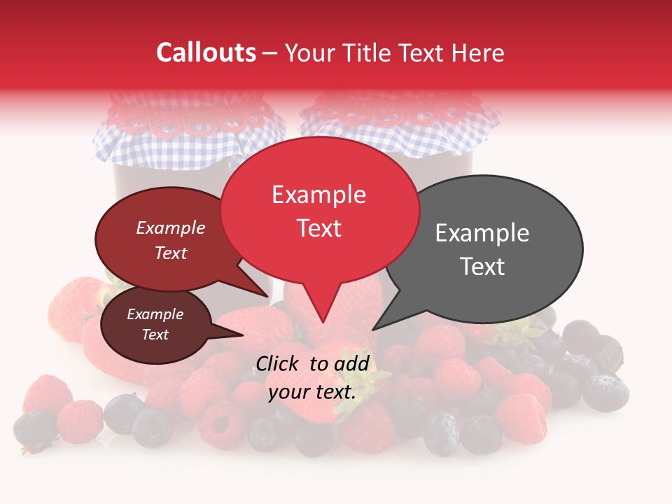 Berries Blue Jam PowerPoint Template
