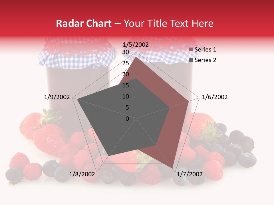 Berries Blue Jam PowerPoint Template