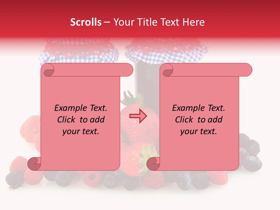 Berries Blue Jam PowerPoint Template