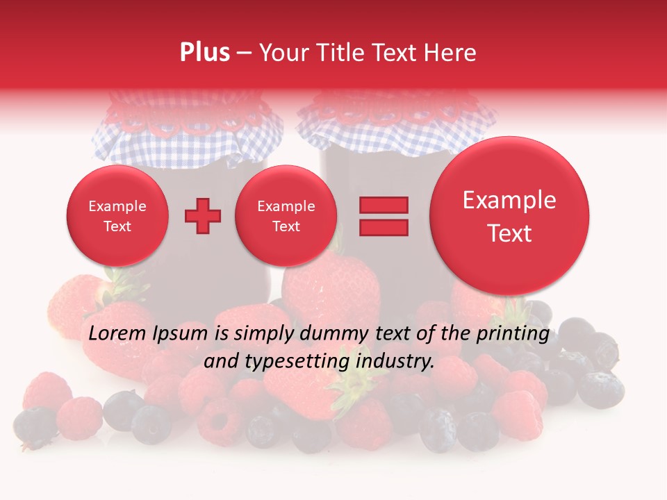 Berries Blue Jam PowerPoint Template