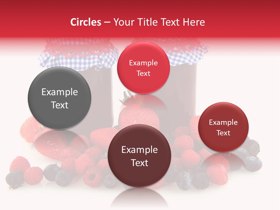 Berries Blue Jam PowerPoint Template
