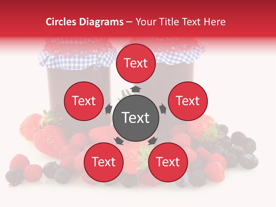 Berries Blue Jam PowerPoint Template