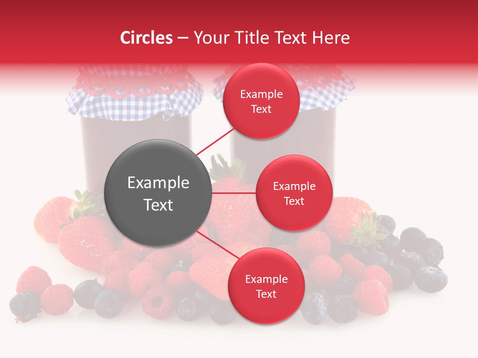 Berries Blue Jam PowerPoint Template