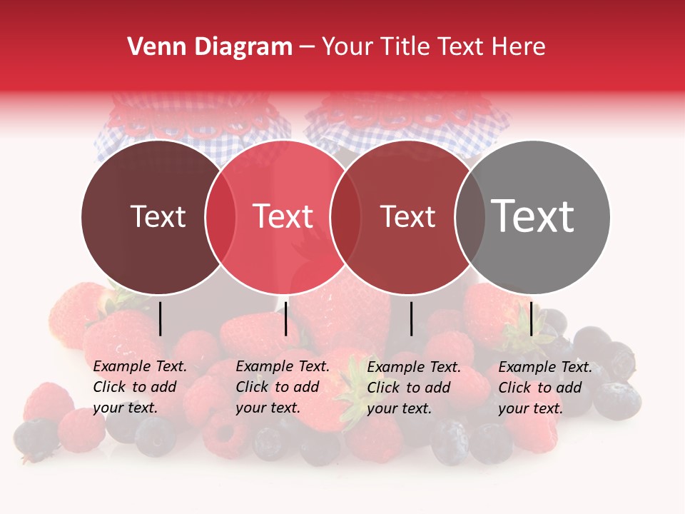 Berries Blue Jam PowerPoint Template