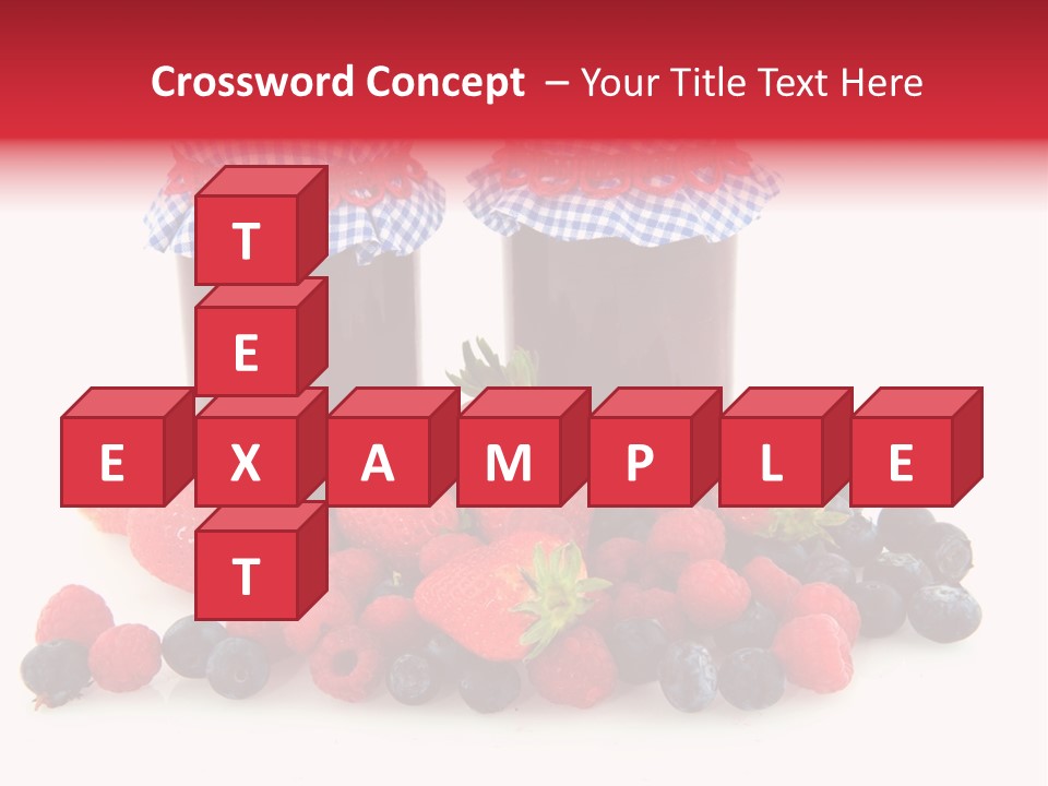 Berries Blue Jam PowerPoint Template