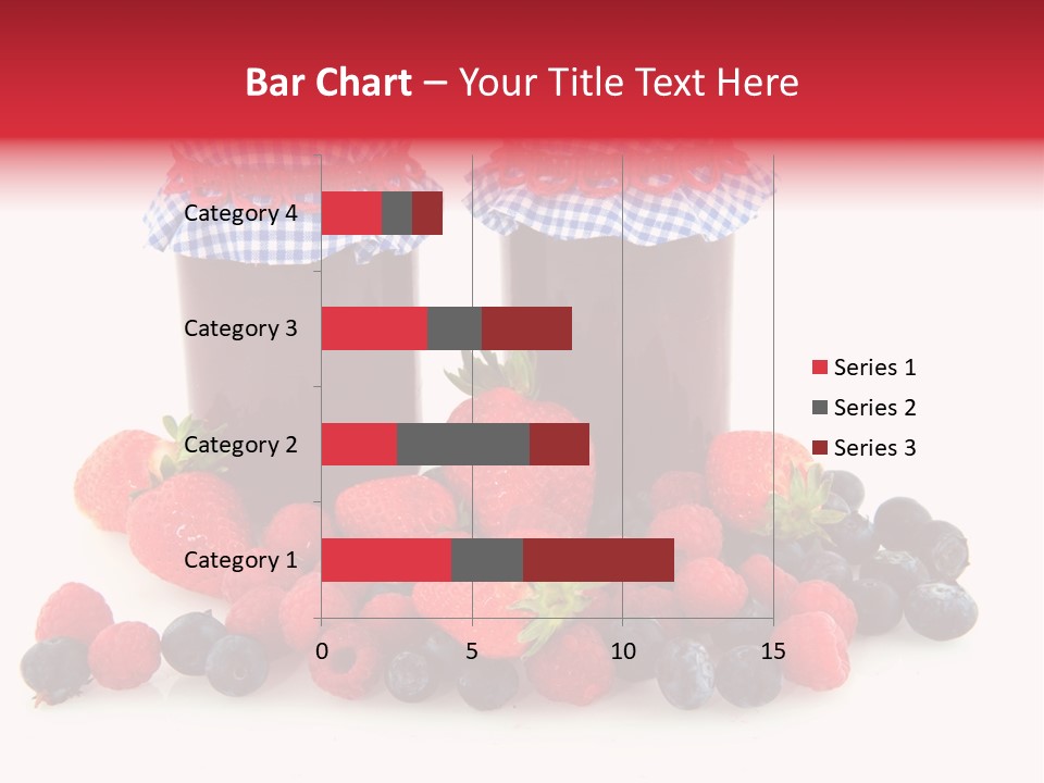 Berries Blue Jam PowerPoint Template
