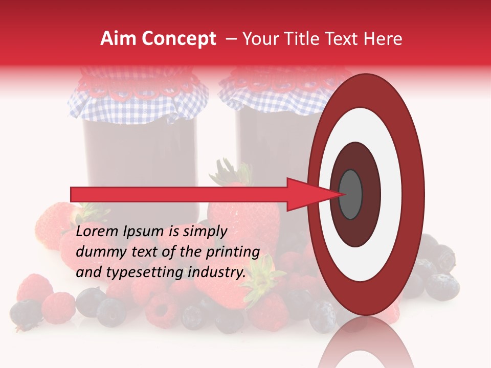 Berries Blue Jam PowerPoint Template