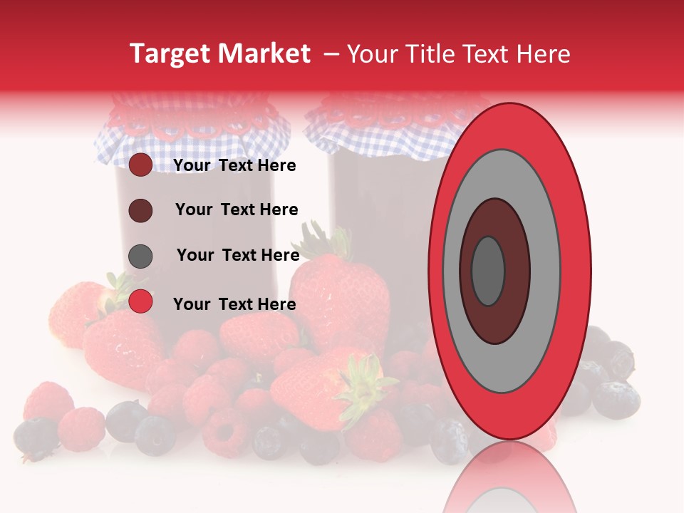 Berries Blue Jam PowerPoint Template