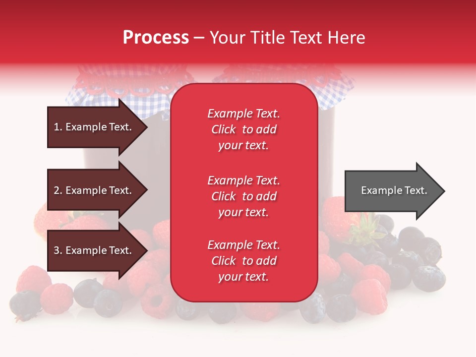 Berries Blue Jam PowerPoint Template