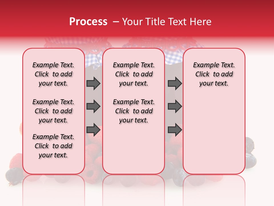 Berries Blue Jam PowerPoint Template