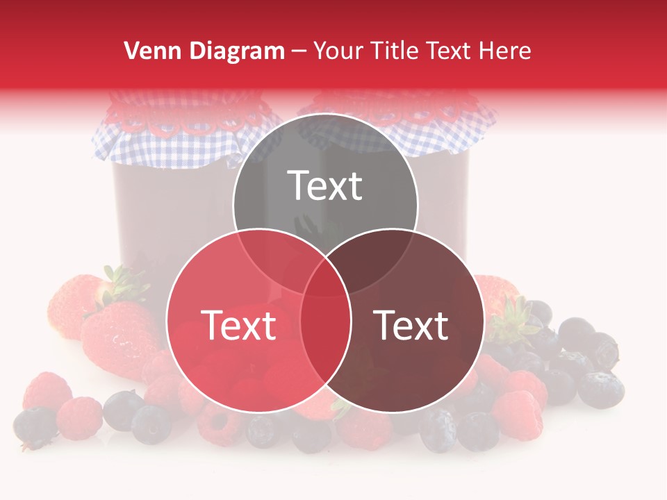 Berries Blue Jam PowerPoint Template