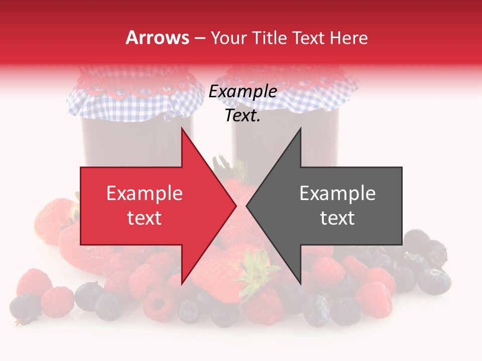 Berries Blue Jam PowerPoint Template