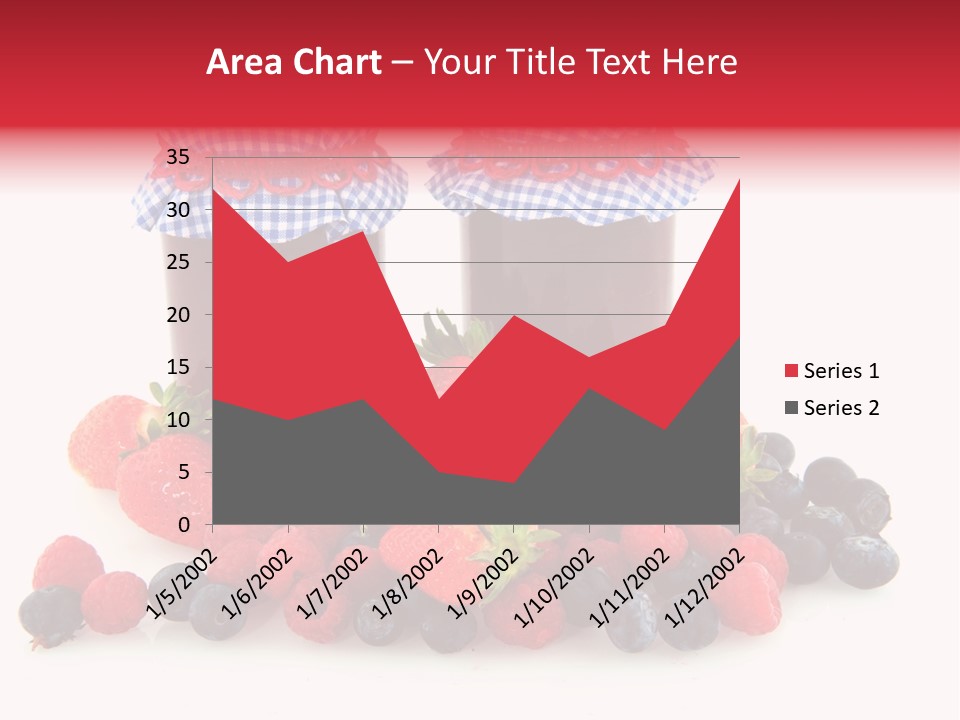 Berries Blue Jam PowerPoint Template