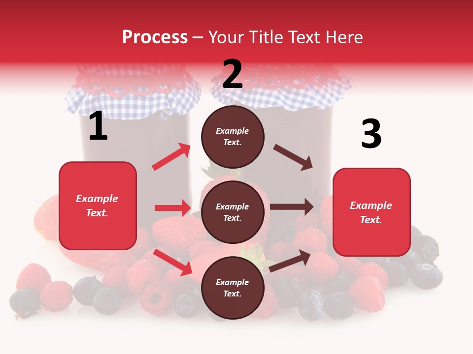 Berries Blue Jam PowerPoint Template