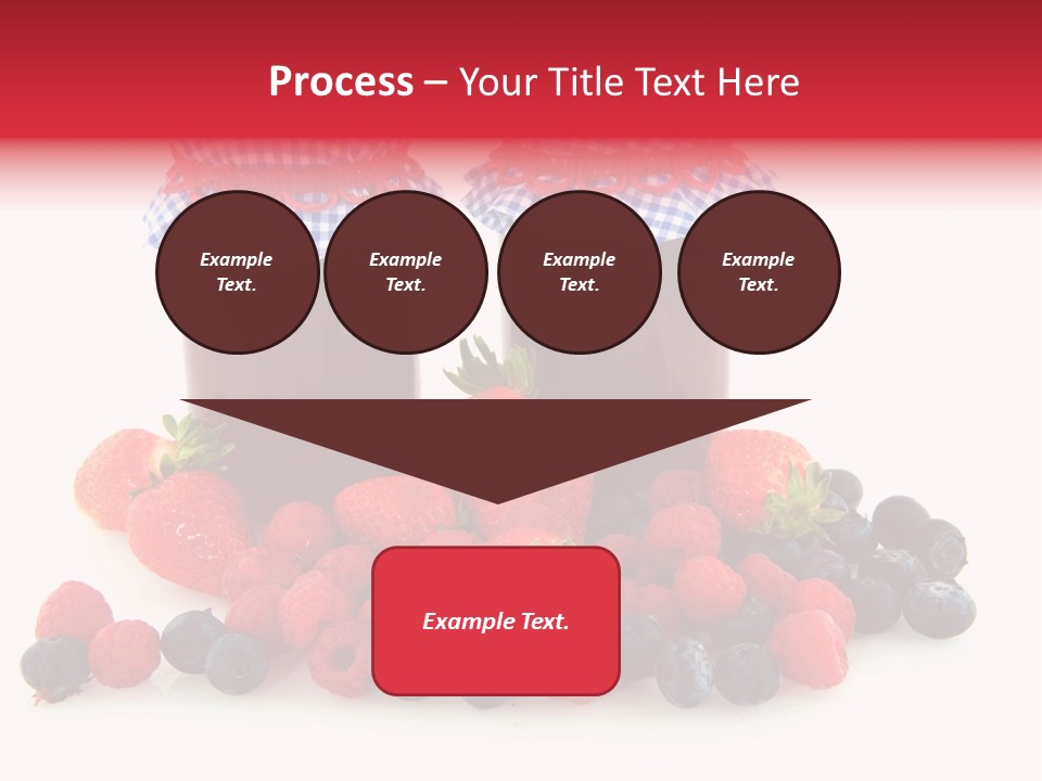 Berries Blue Jam PowerPoint Template