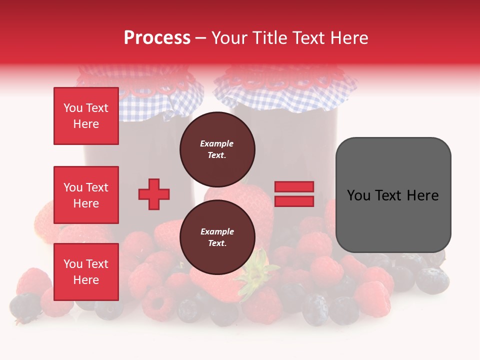 Berries Blue Jam PowerPoint Template