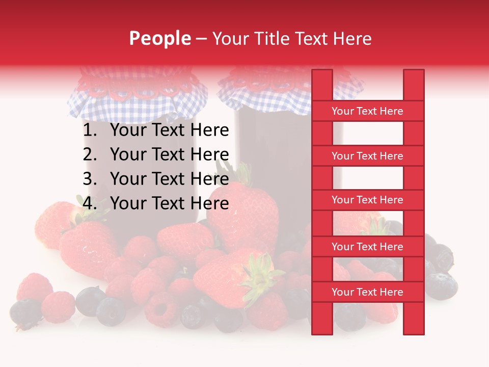 Berries Blue Jam PowerPoint Template