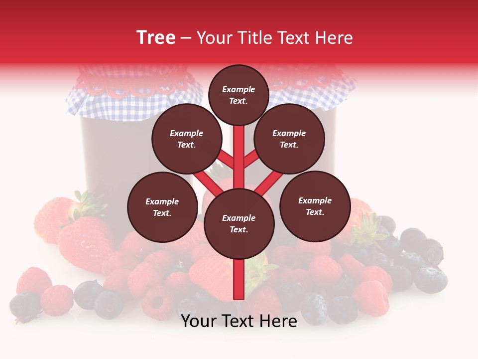 Berries Blue Jam PowerPoint Template