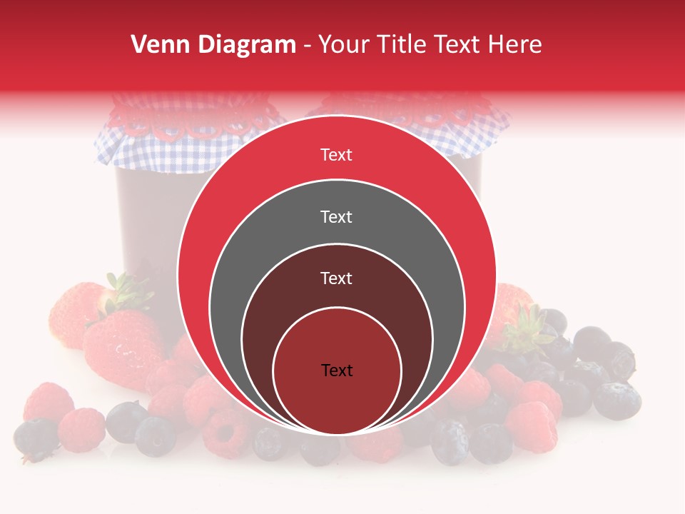Berries Blue Jam PowerPoint Template