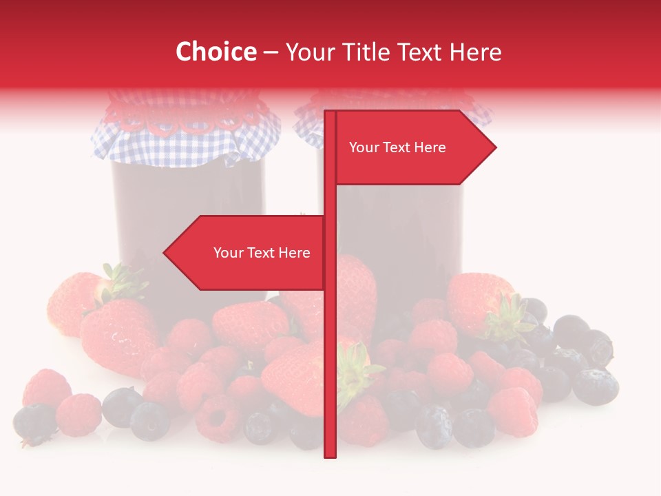 Berries Blue Jam PowerPoint Template