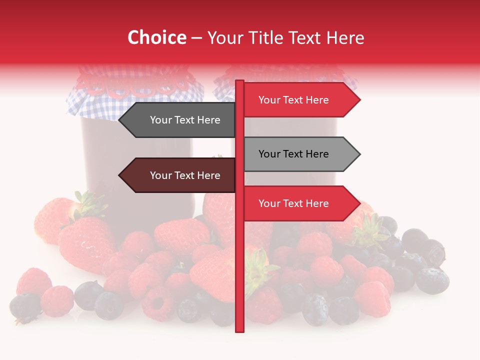 Berries Blue Jam PowerPoint Template