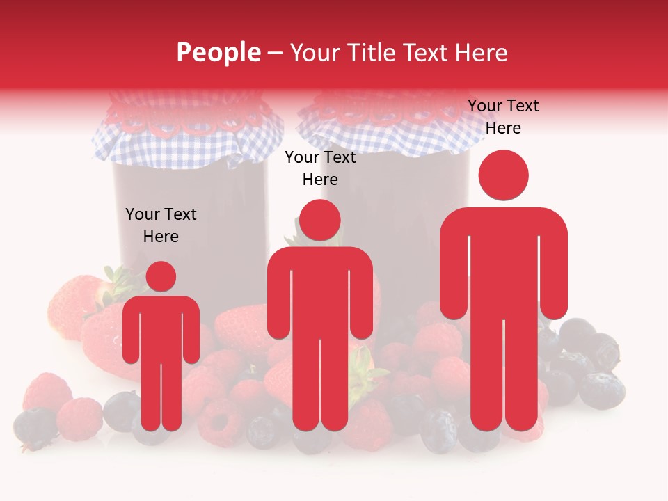Berries Blue Jam PowerPoint Template