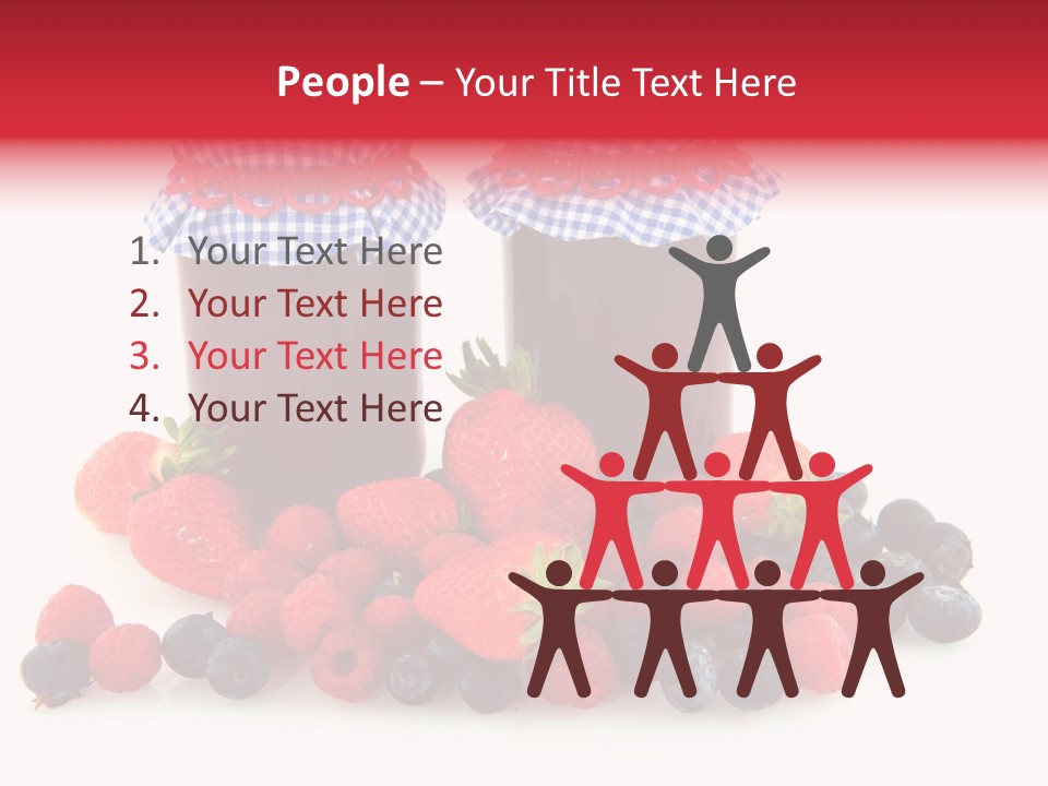 Berries Blue Jam PowerPoint Template