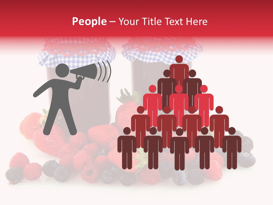 Berries Blue Jam PowerPoint Template
