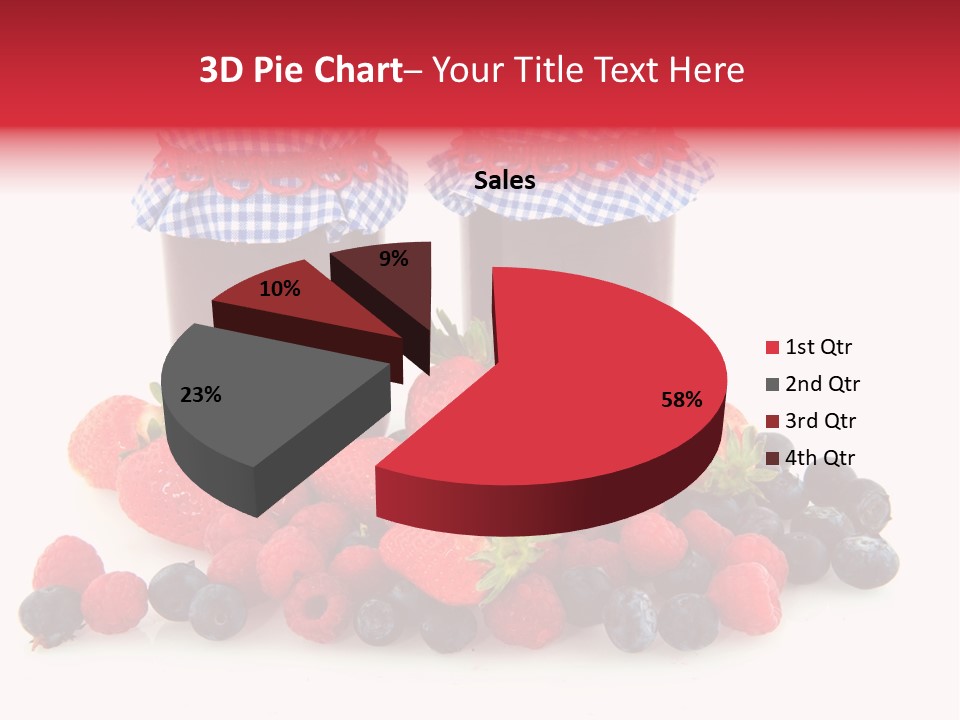 Berries Blue Jam PowerPoint Template