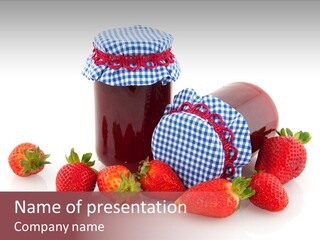 Strawberry Jam PowerPoint Template