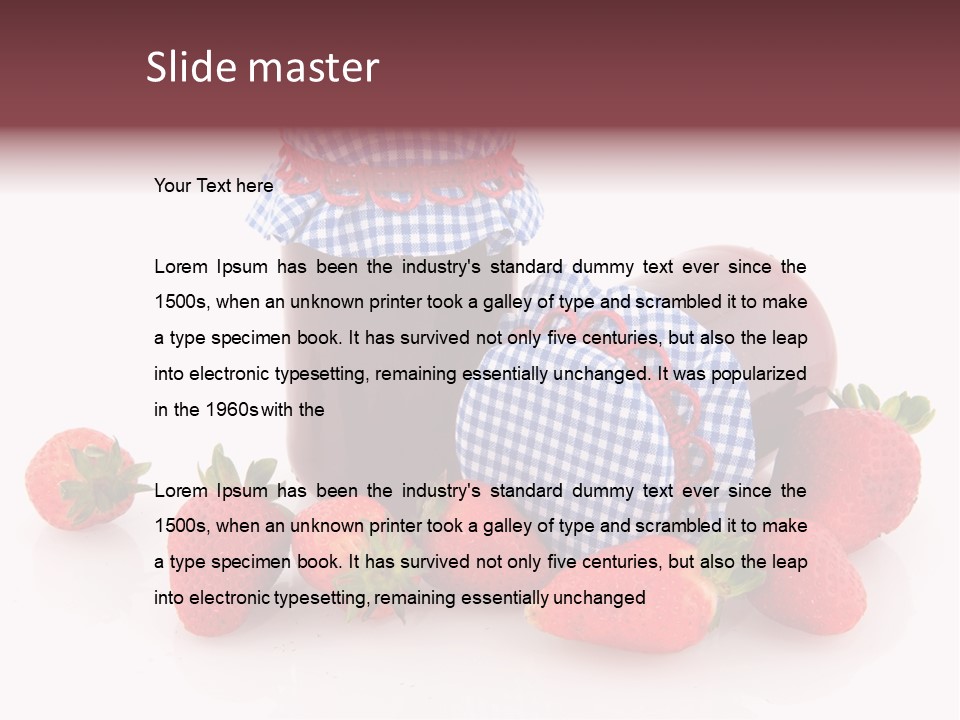 Strawberry Jam PowerPoint Template