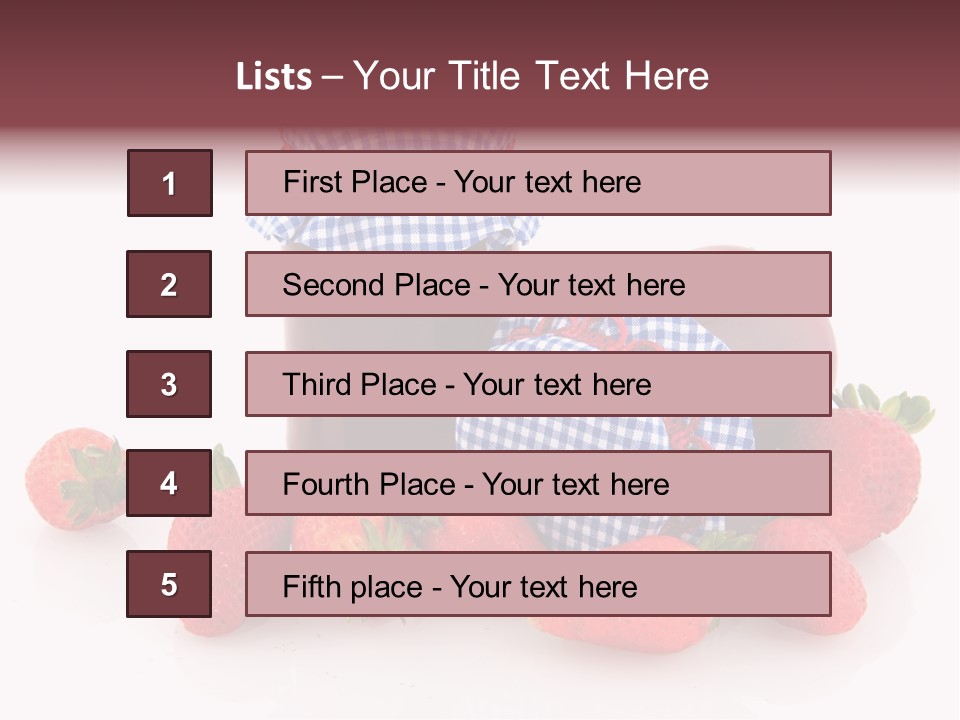Strawberry Jam PowerPoint Template