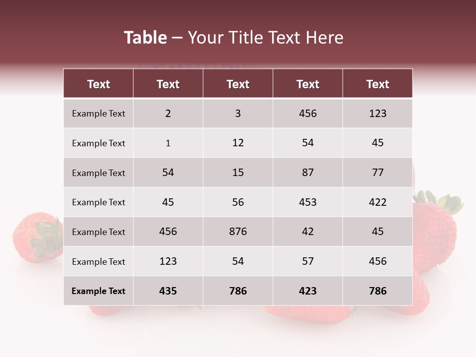 Strawberry Jam PowerPoint Template